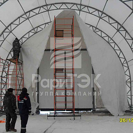 Hangar 16x10x7 m., For storage and repair of vehicles, Republic of Sakha-Yakutia.